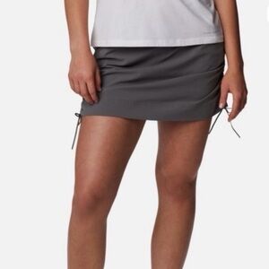 Columbia Anytime Casual Skort Ruched Grey size medium
